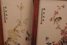 Wood and Chinese porcelain