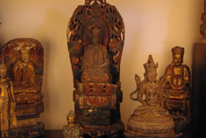 Statues Chinoises en bois décoration chinois