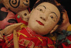 Old Chinese Puppet in Wood from the Chinese Fu Jian Province