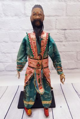 Ancienne marionnette de Théâtre chinoise - Province Fujian - Le commerçant étranger 