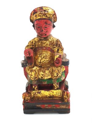 Ancienne reproduction - Petite Statue votive Chinoise - Mère de famille 2