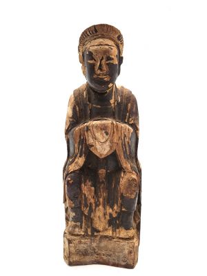 Ancienne statue votive chinoise - Moine