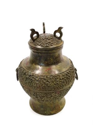 Boîte Chinoise en Bronze - Potiche asiatique