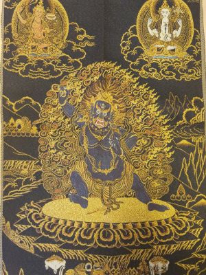 Chinese painting - Embroidery on silk - Thangka - Daweide King Kong