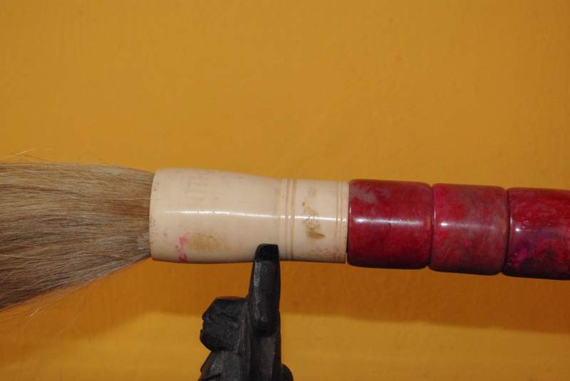 Cliquez sur la vignette pour agrandir et survolez la photo pour zoomer Pinceau de Calligraphie Chinoise en Pierres Rouges