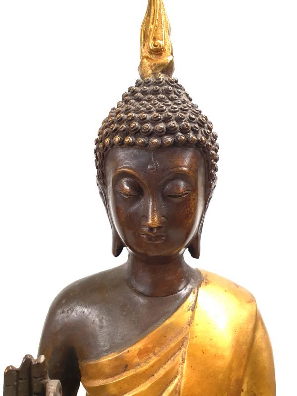 Cliquez sur la vignette pour agrandir et survolez la photo pour zoomer Very Length Chinese Buddha statue in bronze
