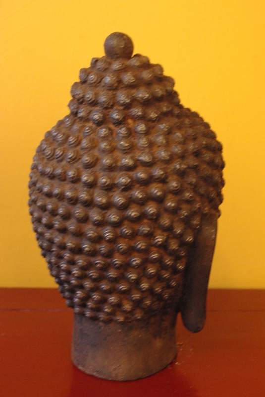 Cliquez sur la vignette pour agrandir et survolez la photo pour zoomer Grande tête de bouddha en Métal