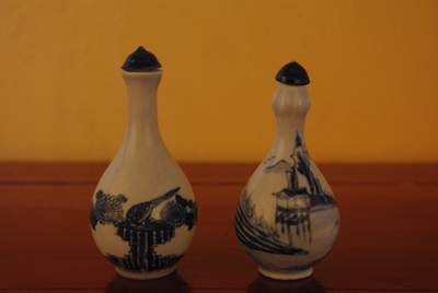 Lot de Tabatières Chinoises Bleu de Chine