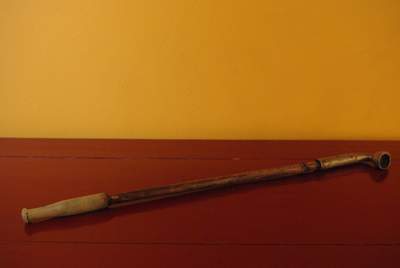 Grande Pipe Chinoise en bois et métal