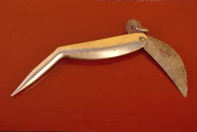 Old Chinese Farmer Knife in Aluminium