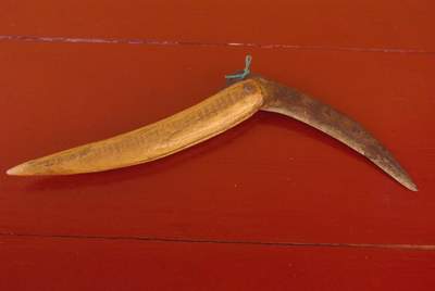 Large Chinese Farmer Knife in Wood
