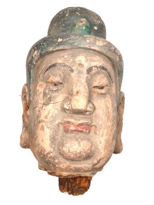 Ancienne Tête d'homme en Terre Cuite Chinoise