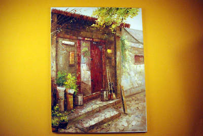 Paysage Chinoise Peinture à l'huile Hutong