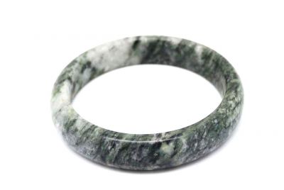 Bracelet Jonc en Jade Gris
