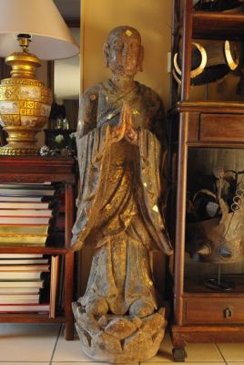 Tall Buddha Wooden Statue from China