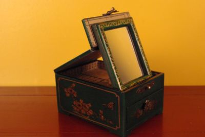 Petite Boite à Bijoux Chinoise verte