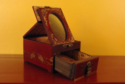 Petite Boite à Bijoux Chinoise rouge