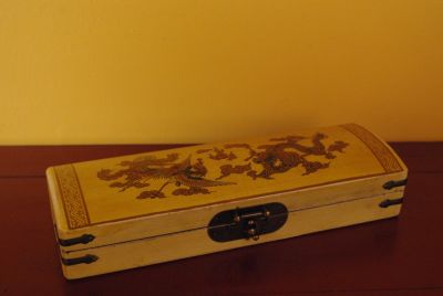 Boite chinoise Ivoire et Jaune