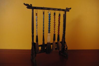 Porte Pinceaux chinois et ses pinceaux