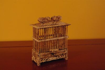 Chinese bone crickets cage with small Cats