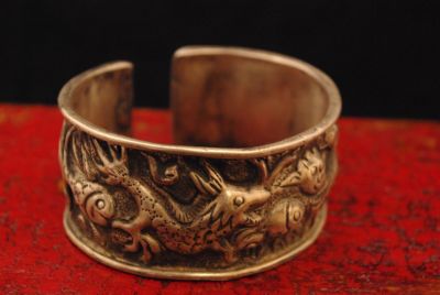 Miao ethnic Bracelet ornamented with Animals