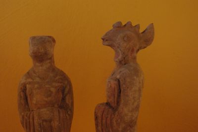 Statues signe du zodiaque Coque et Chien