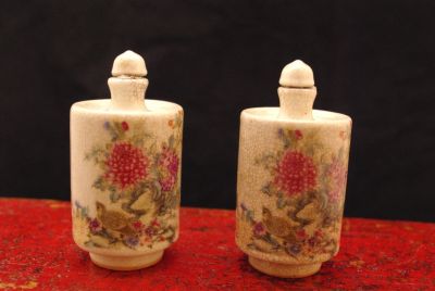 Lot de Tabatières Fleurs