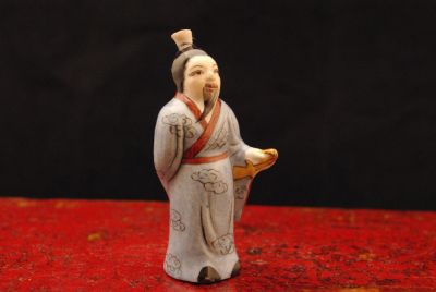 Flacon chinois homme costume traditionel
