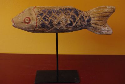 Statue de Poisson Feng Shui en bois