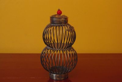 Very Large Chinese cricket cage in metal