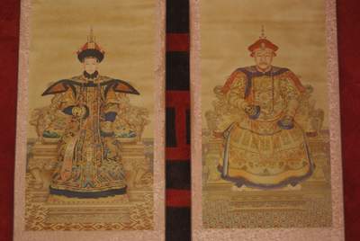 Couple d'ancêtres chinois Empereur YongZheng