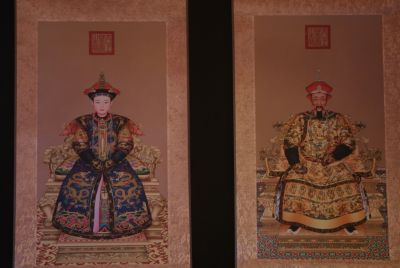 Petit Couple d'ancêtres chinois Empereur KangXi
