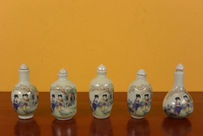 Chinese Chinese SnuffBottles Lot Court lady 2