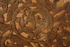 Chinese Jade Engraved Bi Discs