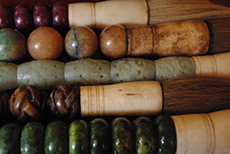 Chinese Cricket Boxes, Bone, Metal, Ivory Chinese Brushes