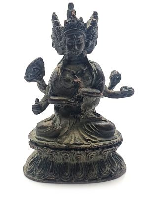 Petite statue en Laiton - Divinité bouddhiste
