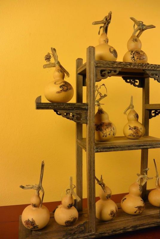 12 Wu Lou Kürbisse Chinesische Astrologie + Chinesische Möbel 3