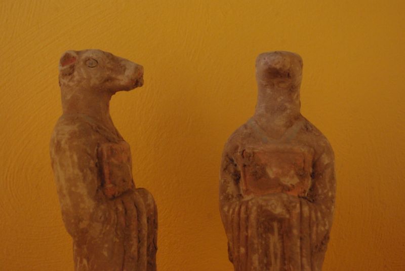 2 Chinesische Terrakotta Statuen Chinesische Astrologie 2