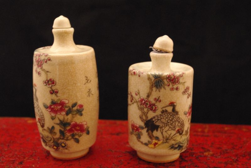 2 Schnupftabakflasche Blumen 2