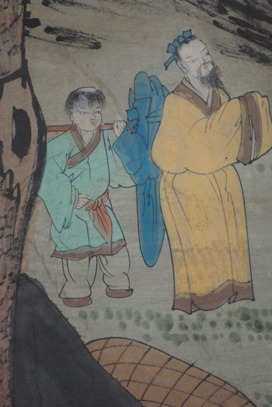 3 Bauern Chinesische Gemälde Kakemono 4