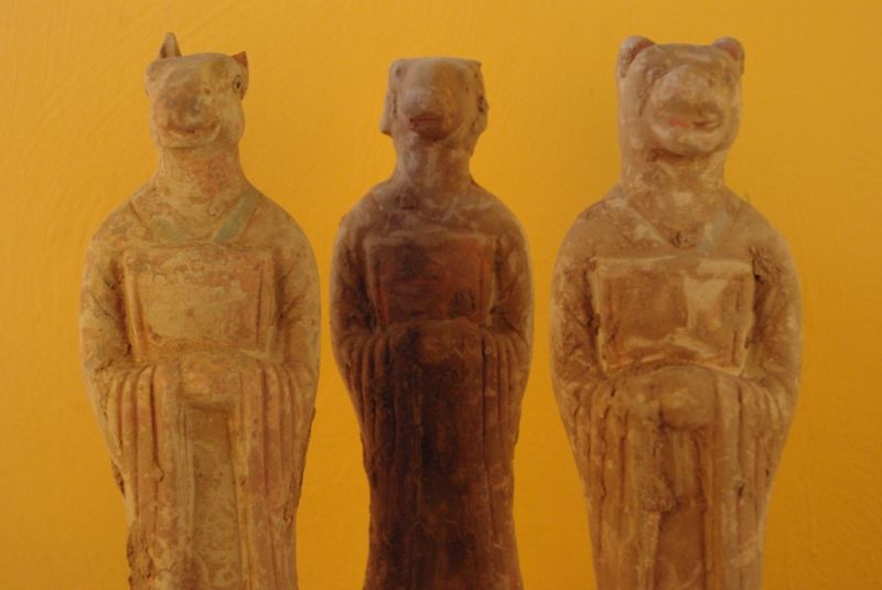 3 Chinesische Terrakotta Statuen Chinesische Astrologie 2