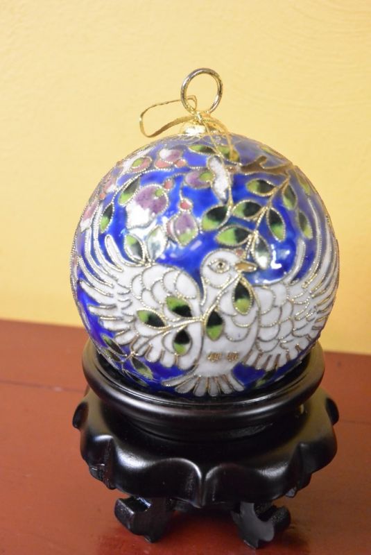 3 Weihnachtskugeln Cloisonné 3