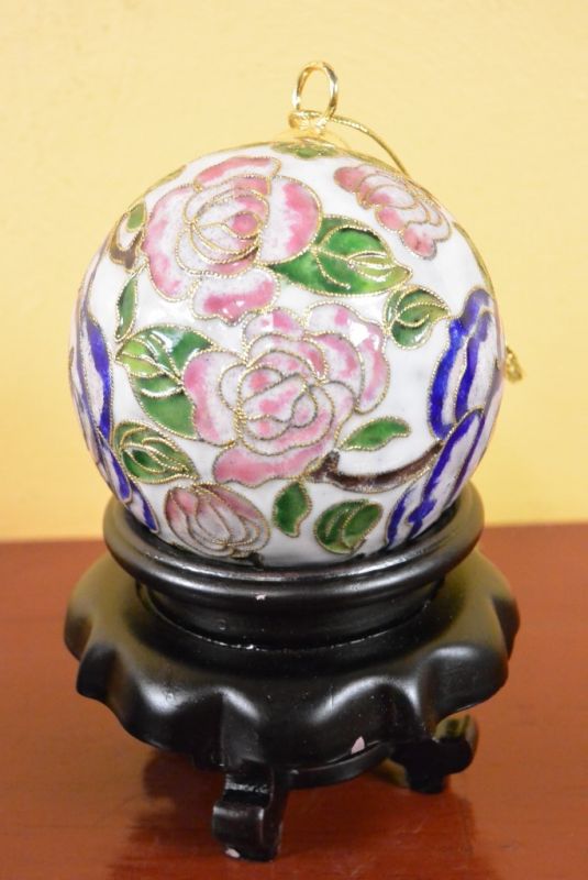 3 Weihnachtskugeln Cloisonné 4