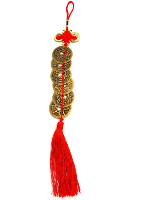 5 grandes monedas de Feng Shui Nudo infinito 1