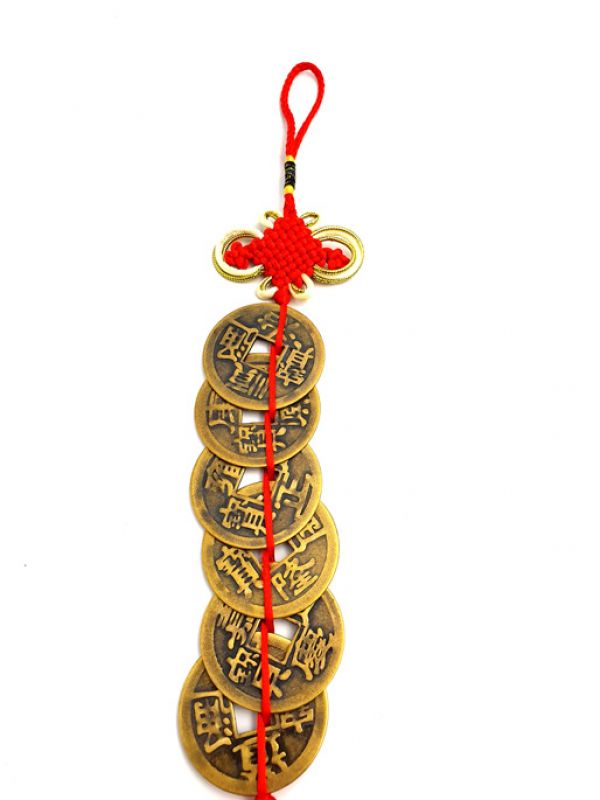 5 grandes monedas de Feng Shui Nudo infinito 2