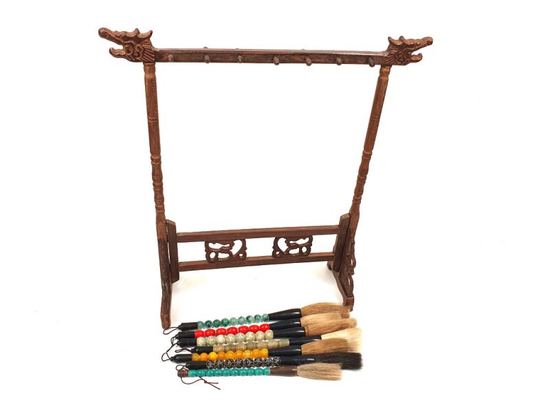 7 Pinsel mit Gross Chinesische Pinselhalter 5