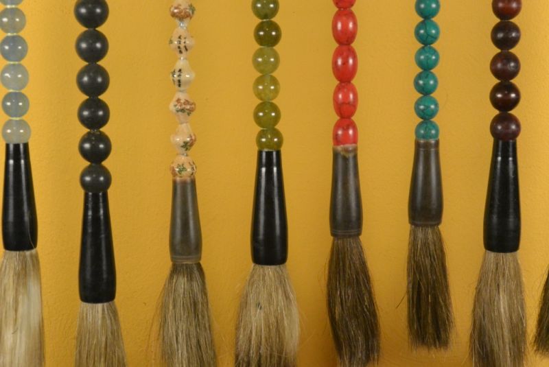 8 Pinsel mit Gross Chinesische Pinselhalter 4
