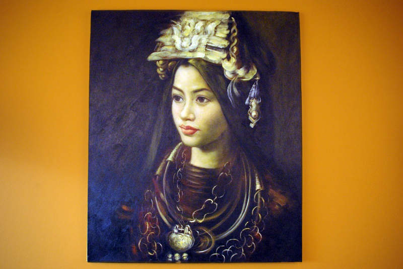 Chinese Oil Painting China Miao minority woman 1