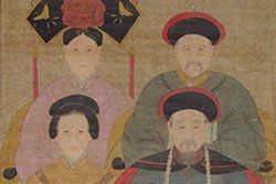 Famille Dignitaires Chinoises sur Papier et dignitaires chinois