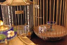 Cages à Oiseaux en cloisonnée Chinoise